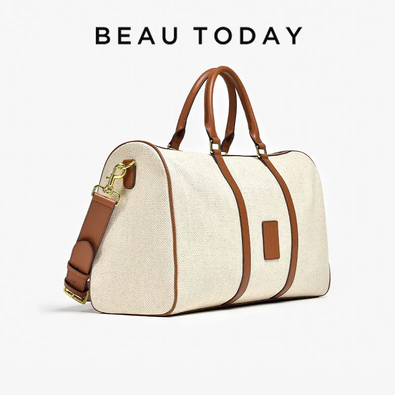 Beautoday Leisure Handbags Women Genuine Cow Leather Beige Brown Large Capacity Metal Decotation Versatile Handmade 62049 - AliExpress Women's Handbags