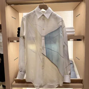 Vintage-Style Printed Mulberry Silk Shirt; Vintage-Style Nautical-Themed Shirt; Women'S Pure Silk Skirt. - AliExpress Shirts & Blouses
