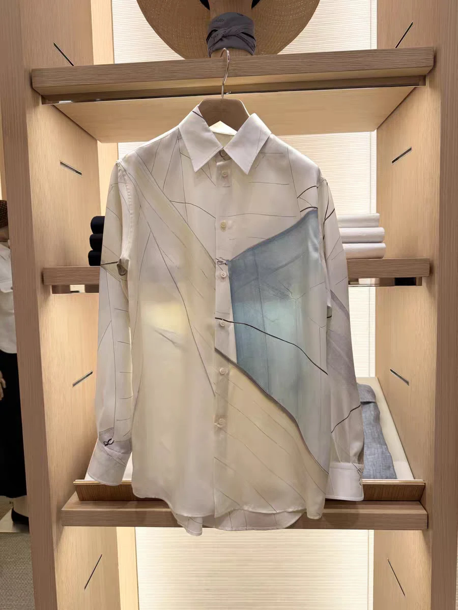 Vintage-Style Printed Mulberry Silk Shirt; Vintage-Style Nautical-Themed Shirt; Women'S Pure Silk Skirt. - AliExpress Shirts & Blouses