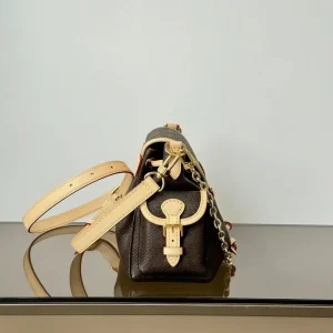 Vintage Saddle Crossbody Bag, Canvas Leather Buckle Flap Front Pocket Purse, Detachable Strap & Metal Chain Retro Shoulder Handbag - AliExpress Women's Handbags