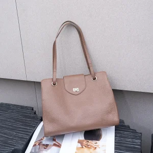 Genuine Top Grain Cowhide Women Tote Bag Large Capacity 14 inch Laptop Shoulder Bag Microfiber Liner Vintage Handbag - AliExpress Women's Handbags