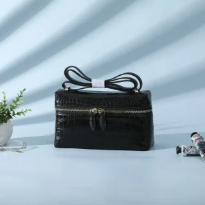 22cm Crocodile Leather Women's Bag Fashion Small Square Bag Real Leather Women's Shoulder Crossbody Bag Versatile Armpit Bag 45 - AliExpress Women's Handbags