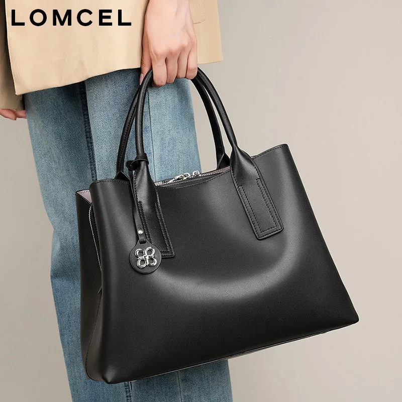 LOMCEL 606 New model, large capacity, single shoulder bag for women, tote bag for women, genuine leather crossbody bag, comm - AliExpress Women's Handbags