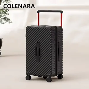 COLENARA USB Charging Suitcase Large Capacity Trolley Case ABS+PC Boarding Box 20"22"24"26"28"30 Inch Women's Travel Luggage - AliExpress Luggage