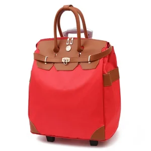 Baggage Brand Suitcase Picture Female Boarding Luggage Bags Women Travel Single Rod Storage Trolley Bag 2 Wheels School  Handbag - AliExpress Luggage