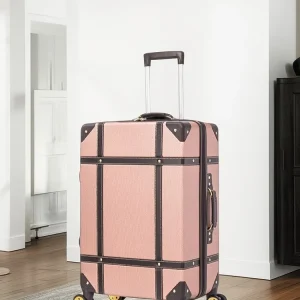 Vintage Suitcase with 360° Spinner Wheels & TSA Lock, 20in 24in 28in Carry-on Luggage for Women - AliExpress Luggage