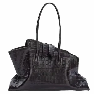 Office Ladies Large Capacity Genuine Leather Single Shoulder Bags High Quality Irregular Designer Bag Zipper Women Totes Handbag - AliExpress Women's Handbags
