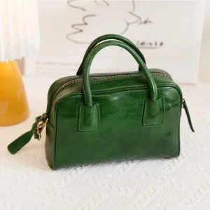 weekend party handmade high quality genuine leather women's handbag fashion vintage real cow leather shoulder crossbody bag - AliExpress Women's Handbags