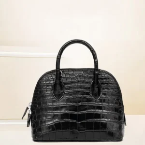 Casual Women Zipper Black Crocodile Leather Office Genuine Leather Handbag Fashion Lady Single Shoulder Crossbody Underarm Bags - AliExpress Women's Handbags