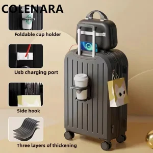 COLENARA 20 Inch Luggage Bag Travel Set Student ABS + PC Boarding Box Men's Trolley Case Women's Password Box Cabin Suitcase - AliExpress Luggage