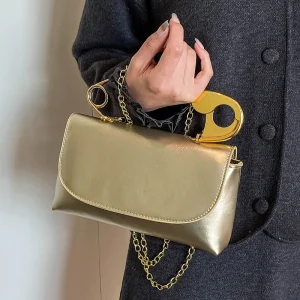 Ins Style Design Paper Clip Handbag 2026 New Korean Version of The Wild Chain Bag Premium Shoulder Messenger Bag - AliExpress Women's Handbags