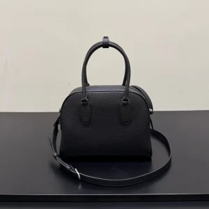 Ladies' high-quality genuine leather daily commuting practical all steel hardware bowling bag handbag - AliExpress Women's Handbags