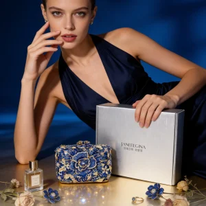 Elegant Evening Clutch Bag Miniature Blue Rose Diamond Women's Handbag Fashionable Trendy Pure E-commerce Magnetic Buckle Clo... - AliExpress Women's Handbags