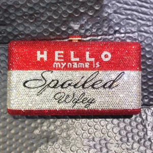 New HELLO Diamond Crystal Women Evening Bags Customizable Letter Wedding Purse Luxury Bridal Dinner Clutches Lady Party Clutch - AliExpress Women's Handbags