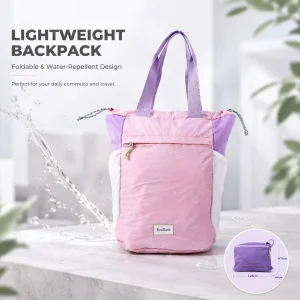 Ecosloth Women's Fashionable Dopamine Backpack: Adjustable shoulder straps, lightweight and portable, foldable, water-resistant. - AliExpress Women's Handbags