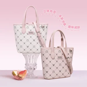 Genuine Disney Purses And Handbags Original Case Joint Cherry Blossom Powder Tote Bag Portable Shoulder Tote Bag 289 - AliExpress Women's Handbags