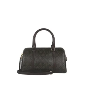 Tory Burch T Monogram Coated Canvas Mini Barrel Handbag in Brown 164900-200 - AliExpress Women's Handbags