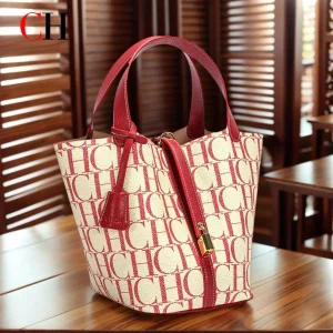 CH Classic Fashion Letter Design Women's Handbag Pu Jacquard Texture Large Capacity Commuter Travel Tote Bag - AliExpress Women's Handbags