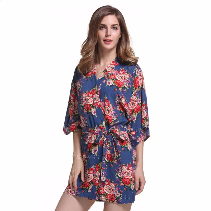 Wedding Dressing Gowns Bride Mini Robe Kimono Robe Sexy Bridal Party Robe Printed Bridesmaid Robe Bridal Shower Bathrobe Women - AliExpress Women's Sleep & Lounge