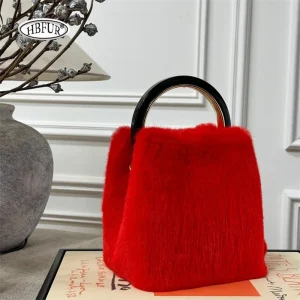 Handbags for Women 2024 New Mink Fur Bag Luxury Designer Brand Fur Bags Ladies Shoulder Bag Evening Clutch Chic Women's Bag - AliExpress Women's Handbags