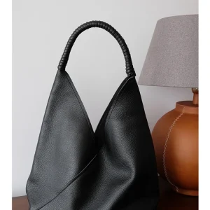 GENGWO Black Fashion Simple Genuine Leather Women BagHandbag 100% Real Cowhide Leather Soft Tote Shoulder Commuter Shopping Bag - AliExpress Women's Handbags