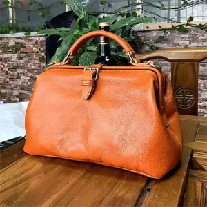 Vintage Doctor Bag for Women Soft Buffalo Leather Crossbody Purse Spacious Cowhide Shoulder Bag High-Quality Retro Handbag 2026 - AliExpress Women's Handbags