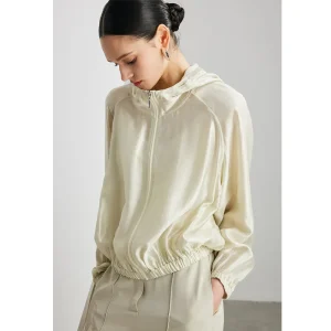 2026 Spring Summer Hooded Mulberry Silk Top Silk Long-sleeved Coat Women - AliExpress Shirts & Blouses