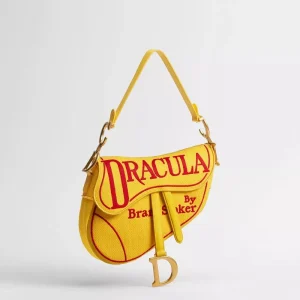 Luxury Saddle Bag Women Master Quality Yellow and Red Book Cover Embroidery Shoulder Bag Elegant Trend Beautiful Crossbody Bag - AliExpress Women's Handbags