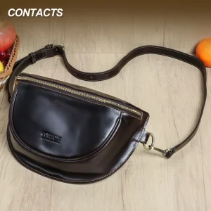 Top-grain Cowhide Chest Bag Crossbody Bag for Women Fashionable Sports Cycling Multi-functional Genuine Leather Ladies Chest Bag - AliExpress Women's Handbags