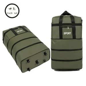 Luggage 32 Inch 5 Wheels Waterproof Portable Travel Suitcase Nylon Cloth Fabrics Air Carrier Box Folding Suitcase Bags Handbag - AliExpress Travel Bags