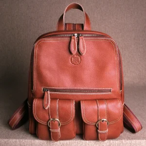 LEFT&NORTH Women's Multiple pockets Aesthetic Backpack Genuine leather 100% Natural Cowhide Casual Fashion Travel Original brand - AliExpress Women's Handbags