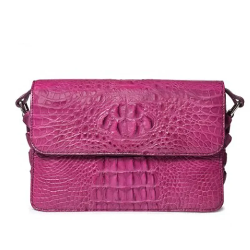 dongou new female crocodile Skin bone Single shoulder bag female crocodile leather women - AliExpress Women's Handbags