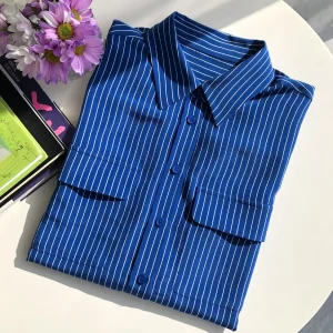 Women 100% Mulberry Silk Shirt Fashion High Quality Brand Sand Washed Printed Striped Turn-down Collar Long Sleeve Tops Blouse - AliExpress Shirts & Blouses