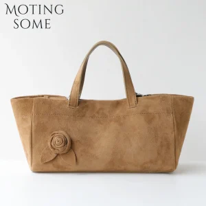 MOTINGSOME 2026 NEW Winter Bags Suede Bag Woman Handbag with Rose Decor Large Capacity Shoulder Crossbody Daily Purse Tote - AliExpress Women's Handbags