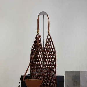 2026 New Retro Wood Bead Beach Tote Bag - Woven Shoulder Bag & Underarm Purse, Casual Versatile - AliExpress Women's Handbags
