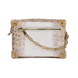 2025 Natural crocodile skin women's handbag, shoulder bag PDD013 - AliExpress Travel Bags