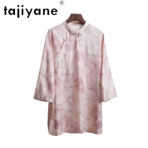 TAJIYANE New Chinese Style Silk Women's Blouses and Shirts Spring Shirt Women Tops for Women Clothing Mid-length Blouse Блузка - AliExpress Shirts & Blouses