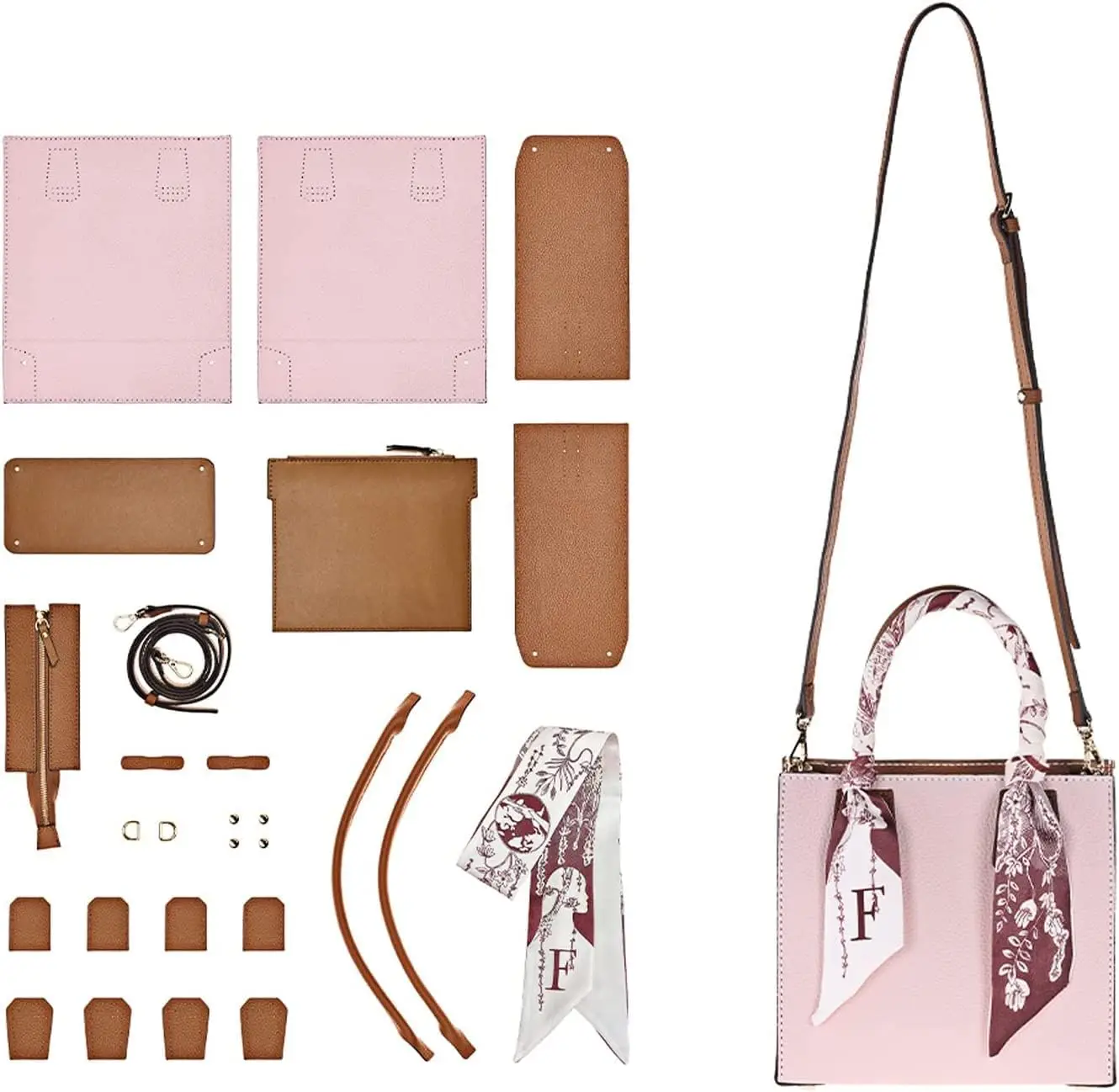 Top Grain Leather Mini Tote Handbag DIY Kit,Crossbody Shoulder Bag with Sewing Kits For Women, DIY Bag Kit for Personalized Gift - AliExpress Women's Handbags