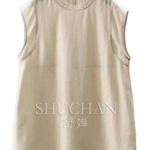 Tank Top Soft Silk Hemp Sequence Minimalist Loose Lyocell Linen Small Fly Sleeve Shirt Women's 70M0 - AliExpress Shirts & Blouses