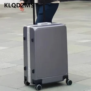 KLQDZMS Suitcase 20"22"24"26"28 Inch Aluminum Frame Large Capacity Trolley Case Women's ABS+PC Boarding Box Zipper Luggage - AliExpress Luggage