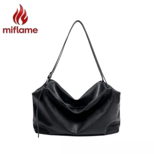 Classic Soft Women's Top Grain Leather Slouchy Casual Underarm Tote Bag with Large Capacity Daily Commuter Work Shoulder Bag - AliExpress Women's Handbags
