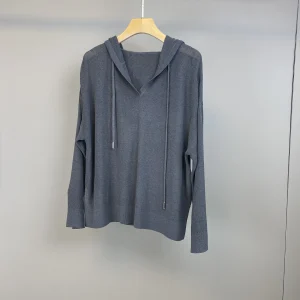Early Spring New Linen Cotton Hooded Pullover Knit Sweater - Stylish, Versatile, And Casual For Women - AliExpress Sweaters&Jumpers