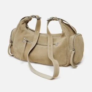 Casual Women New Zipper Cow Suede Leather Handabg Single Shoulder Multi Pockets Fashion Office Ladies Crossbody Underarm Bag - AliExpress Women's Handbags