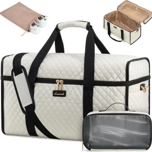 Travel Duffle Bag - Weekender & Overnight Bag with Toiletry & Wet Pocket, Carry-On Size, 3pc Set - AliExpress Travel Bags