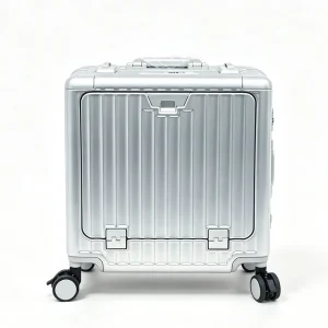 Front Opening Suitcase 18inch Boarding Carry-on Travel Women Rolling Luggage Hard Shell PC Material with Aluminum Frame TSA Lock - AliExpress Luggage