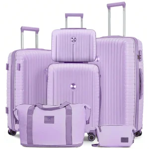 Joyway 6-Piece Hardshell Luggage Set, Lightweight Carry-On W/ TSA Lock & Spinner Wheels, Travel Bags For Men & Women - AliExpress Luggage