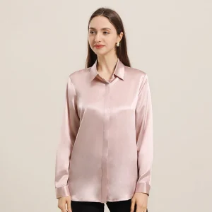 100% Mulberry Silk Blouse for Women 2026 Long Sleeve Shirt Elegant Office Work Casual Top Lightweight Breathable Crew Neck - AliExpress Shirts & Blouses