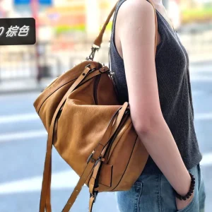 Ruil Outdoor daily travel designer handmade genuine leather women's shoulder bag casual natural soft real cowhide underarm bag - AliExpress Women's Handbags