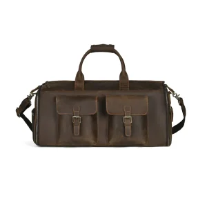 LD-L011 Retro Crazy Horse Leather Travel Bag, Genuine Leather Luggage Storage Bag, Large Capacity Handbag - AliExpress Women's Handbags