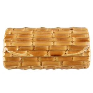 Vintage Retro Hard Wood Rattan Straw Evening Purse Wallet Unique Handmade Natural Bamboo Root Clutch Bag 보테가베네타 클러치백 - AliExpress Women's Handbags